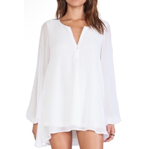 Show Me Your MuMu Jamie Tunic in Pure White - Picture 1 of 7